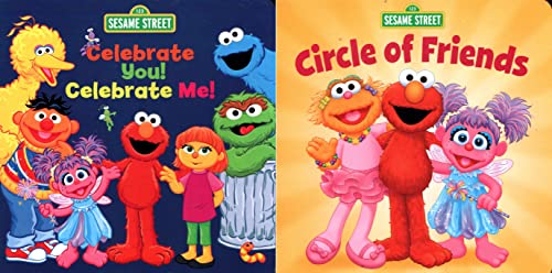 Sesame Street - Celebrate You! Celebrate Me! and Circle of Friends - Children's Board Book (Set of 2 Books)
