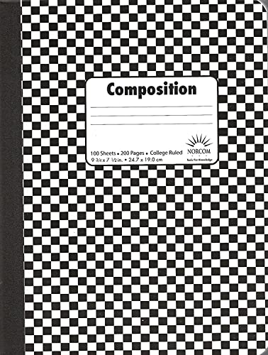 Checkered Composition Notebook By Norcom