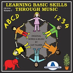 EDUCATIONAL ACTIVITIES LEARNING BASIC SKILLS THRU MUSIC (Set of 6)