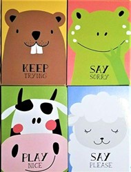 Greenbrier Keep Trying, Play Nice, Say Please, and Say Sorry Good Manners Board Books - Set of 4
