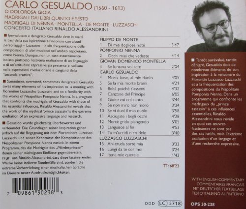 Gesualdo: O Dolorosa Gioia