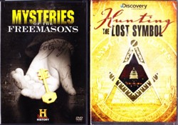 The History Channel : Mysteries of the Freemasons with Secret Societies Documentary , Hunting the Lost Symbol with Secret America Series : 2 Pack Collection