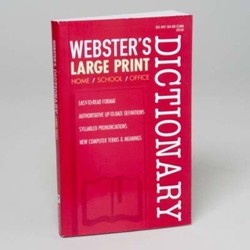 Webster's Large Print Dictionary 2014 - 2 Pack!