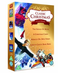 Classic Christmas 4 Film Collection: The Sound of Music, A Christmas Carol, Miracle on 34th Street & Chitty Chitty Bang Bang [DVD] [1965] [UK Import]