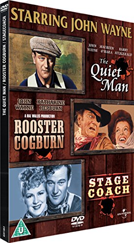 The Quiet Man/Stagecoach/Rooster Cogburn [DVD] Region 2 encoding (This DVD will not play on most DVD players sold in the US or Canada [Region 1]. This item requires a region specific or multi-region DVD player and compatible TV.