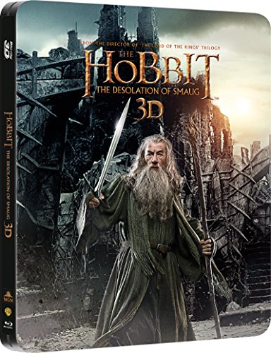 The Hobbit: The Desolation Of Smaug - Limited Edition Steelbook [Blu-ray 3D + Blu-ray + UV Copy] [2013] [Region Free]