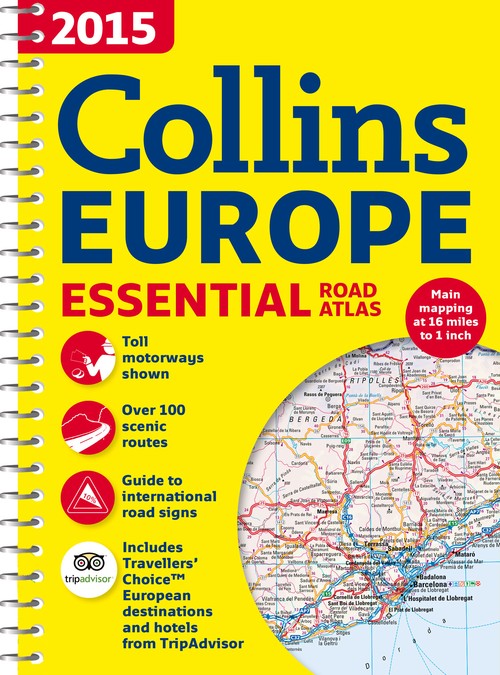 2015 Collins Essential Road Atlas Europe