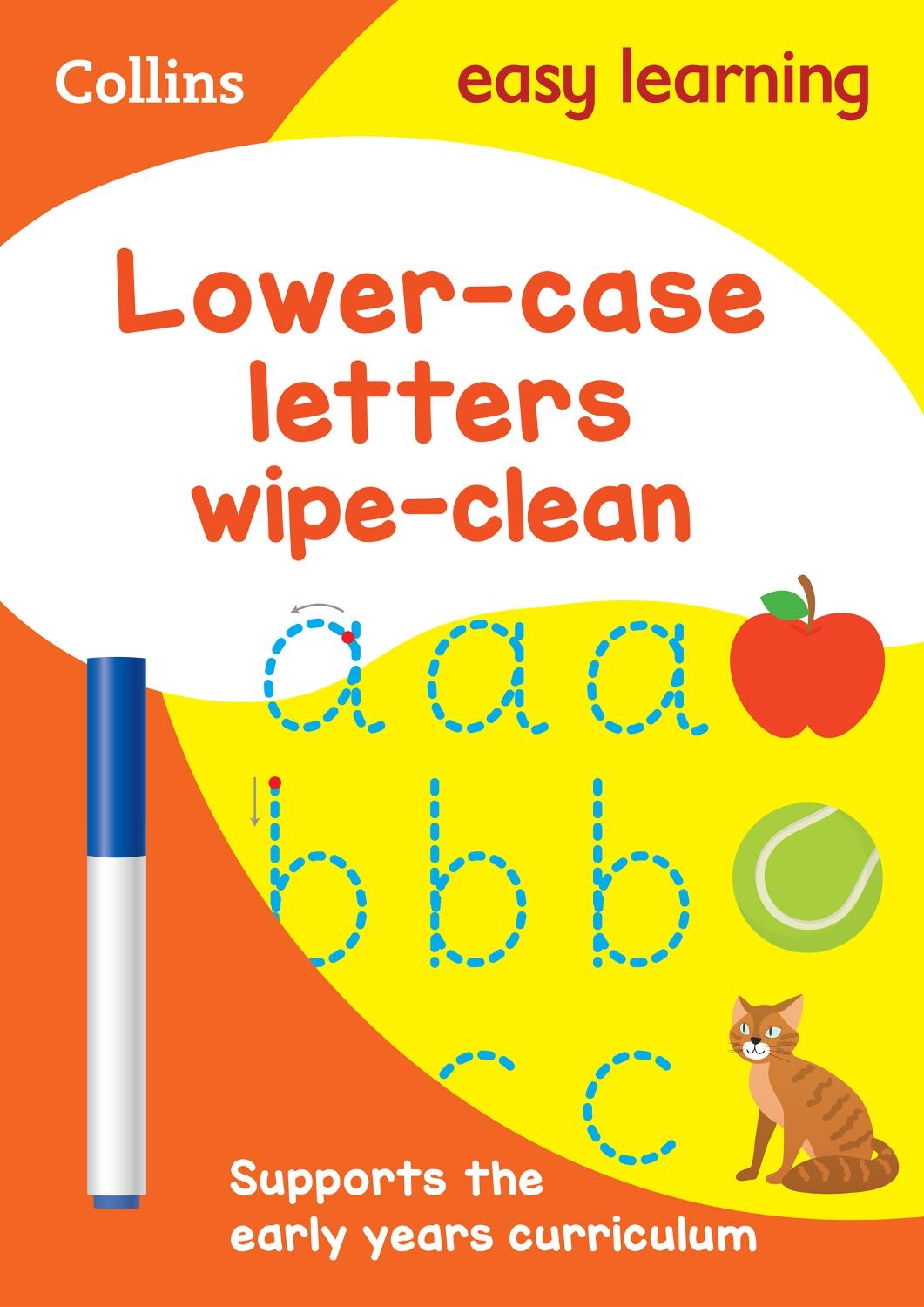 Collins Easy Learning - Lower Case Letters Age 3-5 Wipe Clean Activity Book: The ideal home learning resource packed with letter writing practice and early childhood education activities (Collins Easy Learning Preschool)