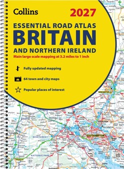Collins Essential Road Atlas Britain and Northern Ireland 2027 (A4 Spiral)