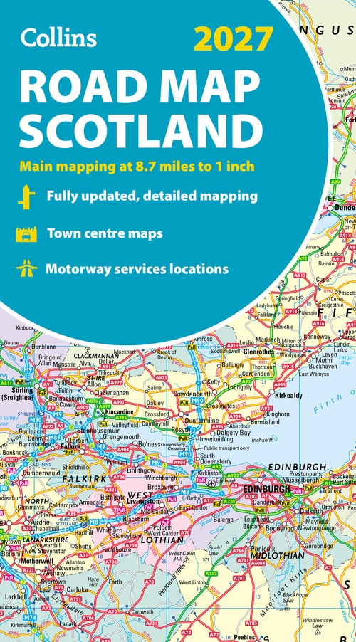 Collins Road Map of Scotland 2027 (Folded map)