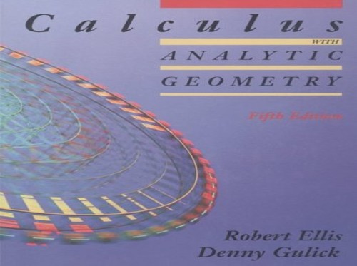 Calculus with Analytic Geometry