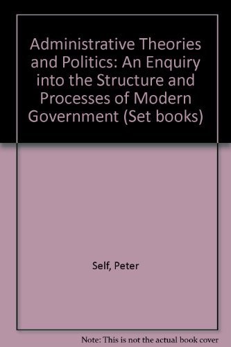 Administrative Theories and Politics