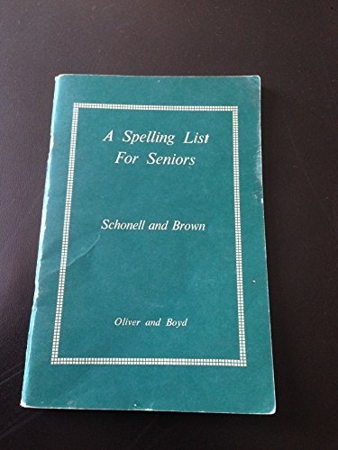 A Spelling List for Seniors