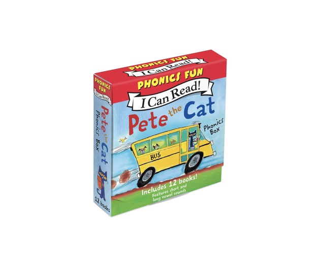 Pete The Cat Phonics Box: Includes 12 Mini-Books Featuring Short and Long Vowel Sounds