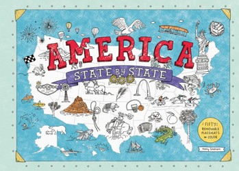 America State by State: Fifty Removable Placemats to Color