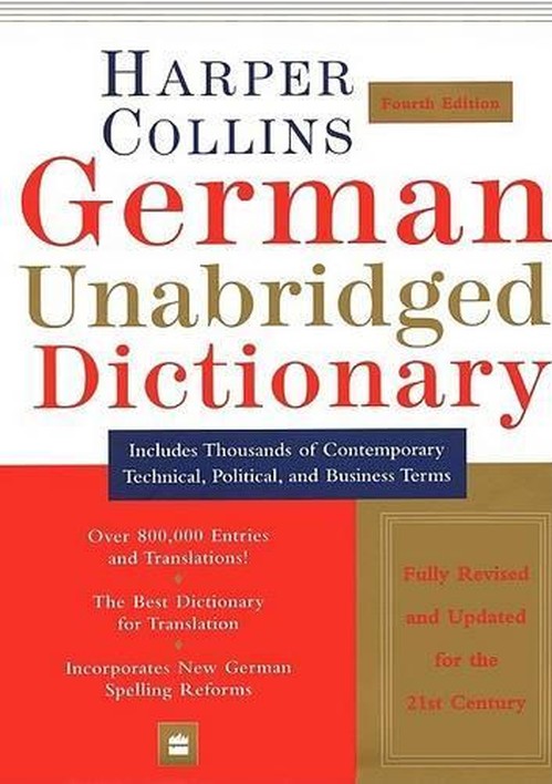 HarperCollins German Unabridged Dictionary, 4th Ed.