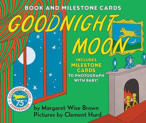 Margaret Wise Brown - Goodnight Moon Board Book with Milestone Cards