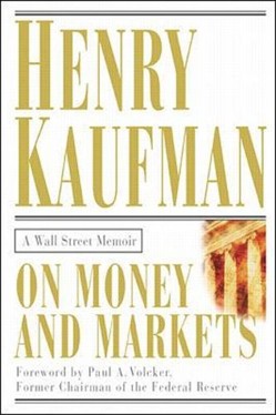 On Money and Markets: A Wall Street Memoir