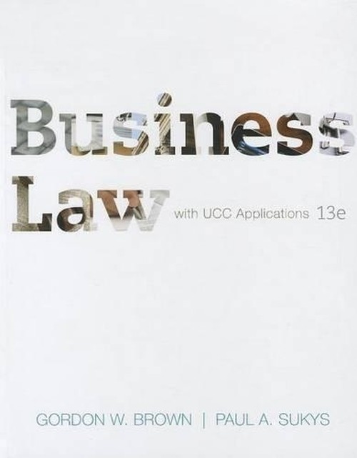 Business Law with Ucc Applications