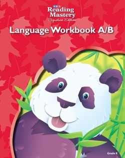 READING MASTERY LANGUAGE WORKBOOK A and B GRADE K