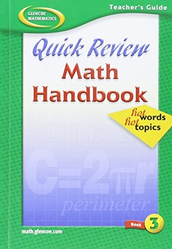 Quick Review Math Handbook: Hot Words, Hot Topics, Book 3, Teacheras Guide