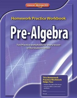 Pre-Algebra Homework Practice Workbook