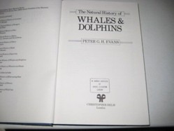 The Natural History of Whales and Dolphins