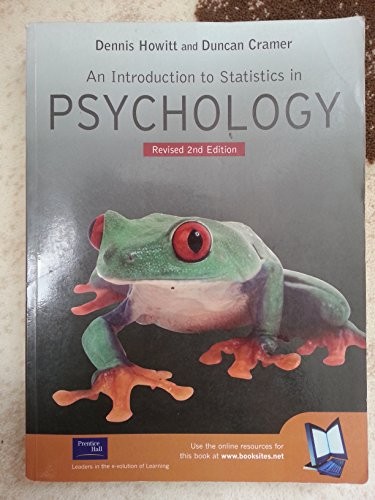 An Introduction to Statistics in Psychology