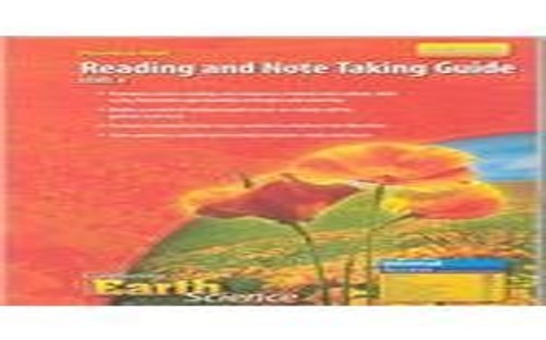 Focus on Earth Science California Edition: Reading and Note Taking Guide Level a