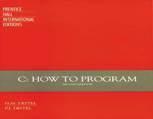 C How to Program