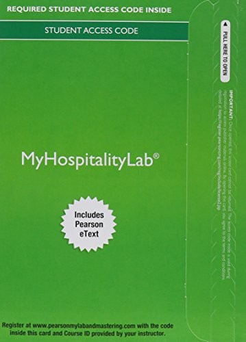 MyLab Hospitality with Pearson eText -- Access Card -- for Exploring the Hospitality Industry
