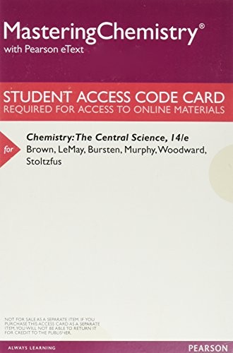 Mastering Chemistry with Pearson eText -- ValuePack Access Card -- for Chemistry