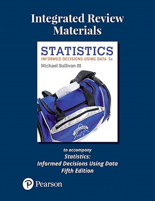 Integrated Review Materials to Accompany Statistics