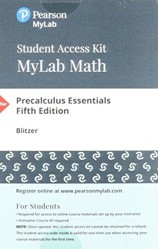 Precalculus Essentials, Books a la Carte Edition Plus Mylab Math with Etext -- 24-Month Access Card Package