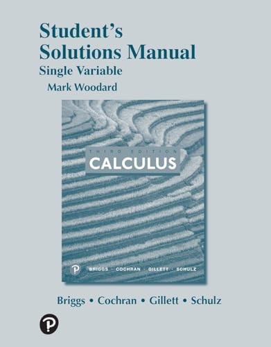 Student Solutions Manual for Single Variable Calculus