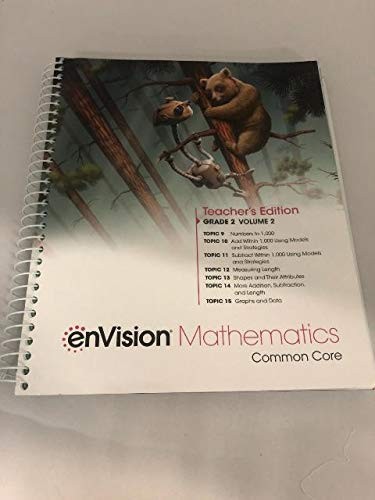 enVision Mathematics 2020 Common Core Teacher Edition Grade 2 Volume 2, 9780134954882, 0134954882