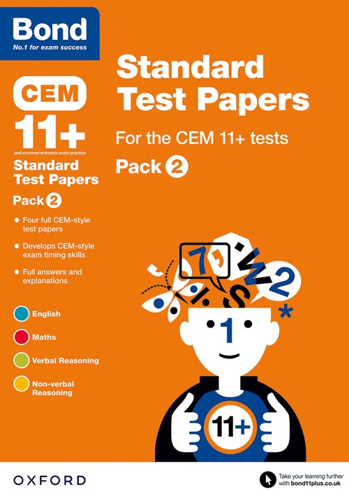 CEM: Bond 11+ Standard Test Papers: Ready for the 2026 Cambridge Select Insight exam