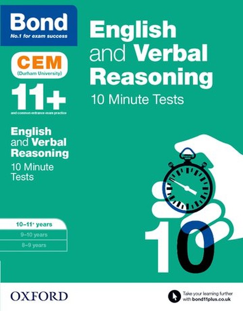 English & Verbal Reasoning: Bond 11+ CEM 10 Minute Tests: Ready for the 2026 Cambridge Select Insight exam