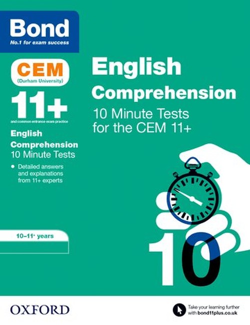 Bond 11+ CEM English Comprehension 10 Minute Tests: Ready for the 2026 Cambridge Select Insight exam
