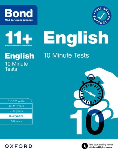 Bond 11+ English 10 Minute Tests for Age 8-9 | For the 11+ GL Assessment and other school entrance exams