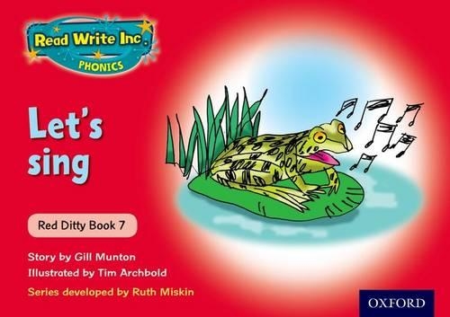 Read Write Inc Phonics Red Ditty Book 7 Let's Sing