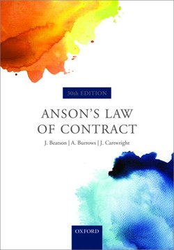 Anson's Law of Contract