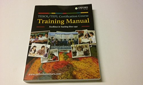 TESOL/TEFL Certification Course Training Manual