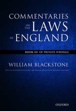 The Oxford Edition of Blackstone's: Commentaries on the Laws of England