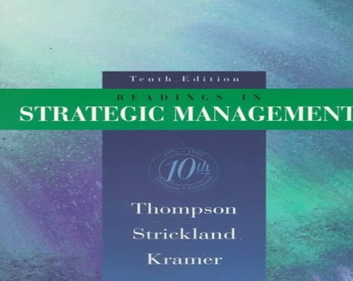 Readings In Strategic Management