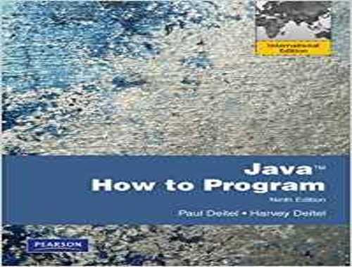 Java How to Program
