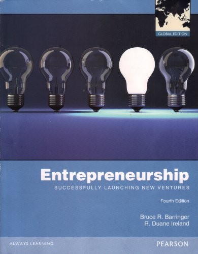 Entrepreneurship: Successfully Launching New Ventures Global Edition