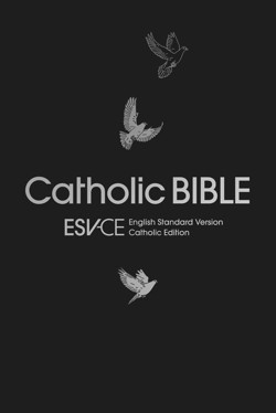 ESV-CE Catholic Bible, Black Paperback, Dove Illustration, British Liturgical Bible, ESV-CE, Paperback, Pocket size