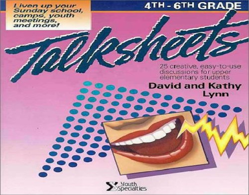 4th - 6th Grade Talksheet