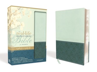 NIV, Real-Life Devotional Bible for Women, Compact, Leathersoft, Teal
